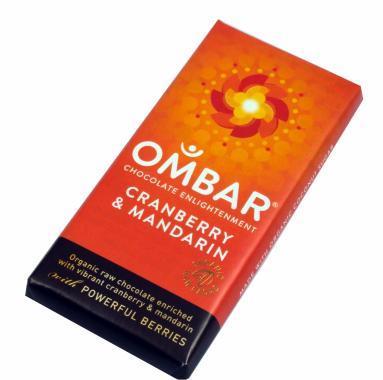 Čok.hořká-brusinky a mandarinka 35g Ombar